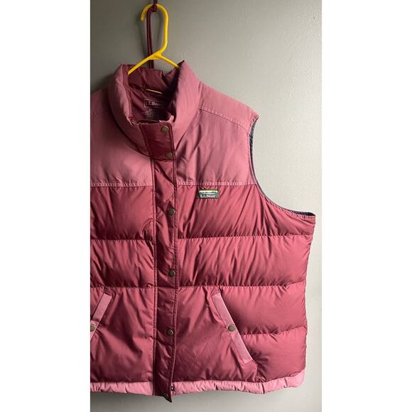 L.L Bean Women's Mountain Classic Down Vest Colorblock 3X Plus Gorpcore Hiking - Picture 10 of 13